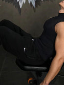 Mens Skinny Sports Stand-Up Collar Vest-4