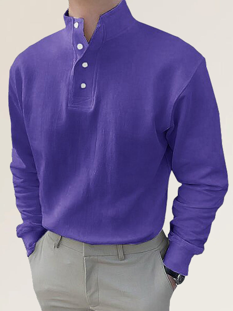 Comprar type-6 Mens Casual High Collar Long Sleeved Shirt