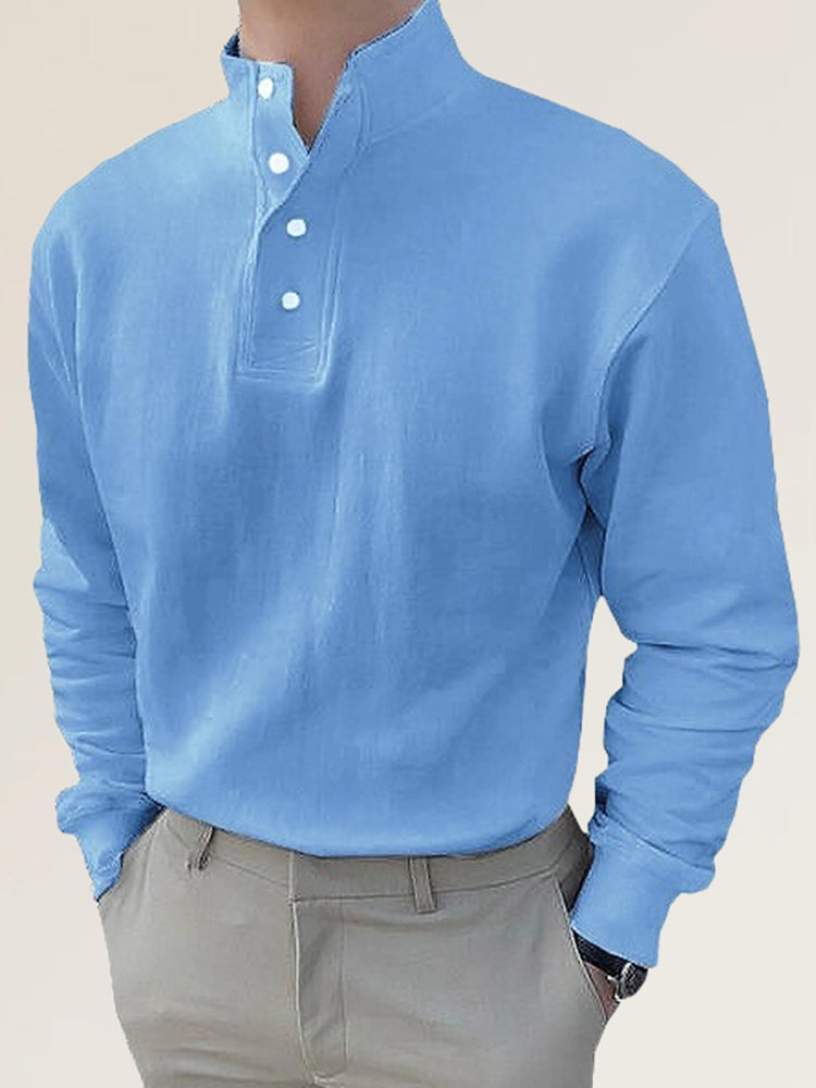 Comprar type-11 Mens Casual High Collar Long Sleeved Shirt