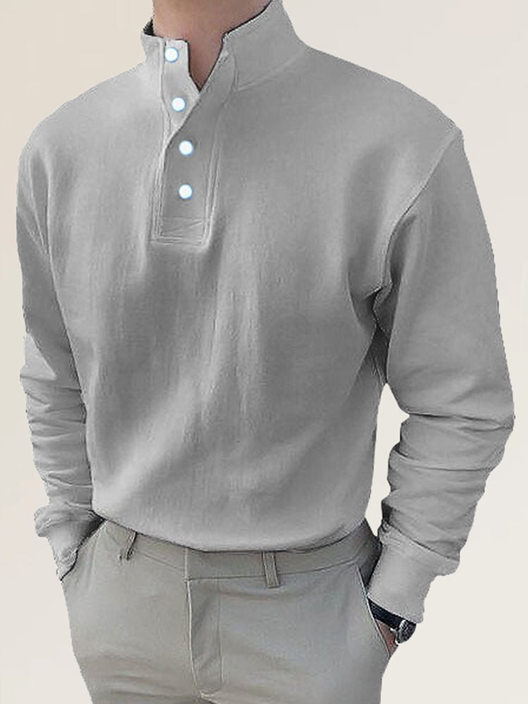 Comprar type-5 Mens Casual High Collar Long Sleeved Shirt