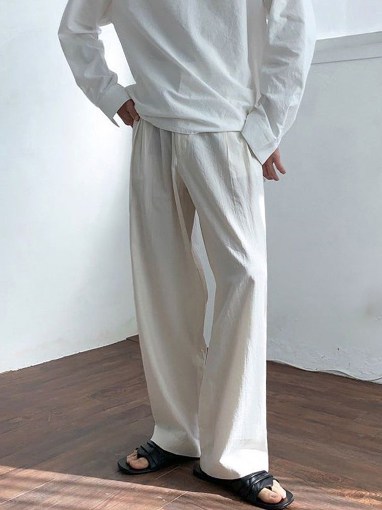 Mens Casual Wide Leg Pants