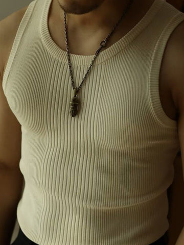 Buy beige Mens Knitted Sweatshirt Vest