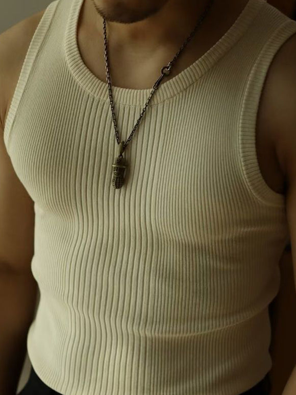 Mens Knitted Sweatshirt Vest