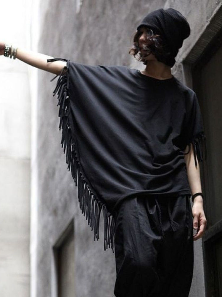 Men's Solid Cape Punk Scrambled T-Shirt