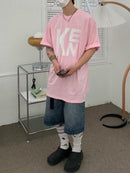 Mens Loose Fitting Washed Denim Shorts-5