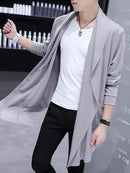 Fashion Long Trench Cardigan Casual Street Cape-1