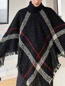 Men's Casual Plaid Irregular Pullover-1