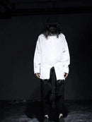 Men's Black Linen Harem Pants-4