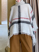 Men's Casual Plaid Irregular Pullover-4