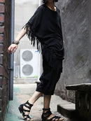 Men's Solid Cape Punk Scrambled T-Shirt-2