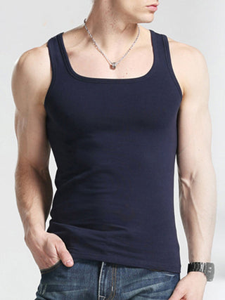 Men's Stretch Fit Fitness Sports American Tank Top