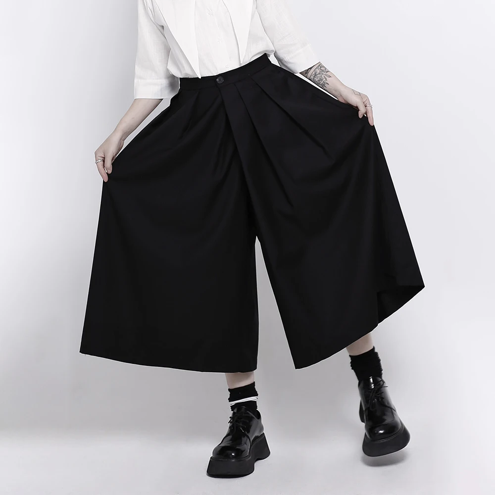 Y2k Dark Gothic Japanese Outdoor Skirt Pants Genderless Streetwear Fashion Campus Stage Youth Outdoor Wide-Leg Pants Unisex 2026 - Image 5