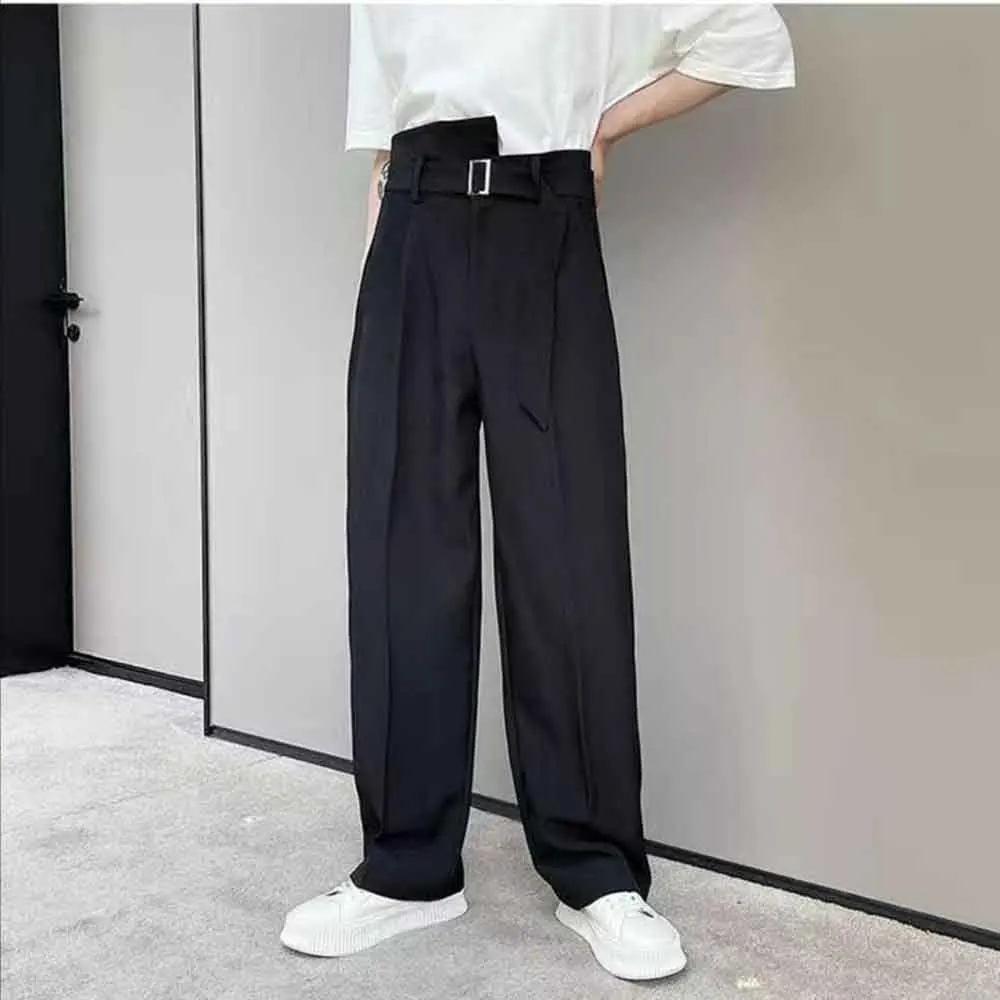 XS-5XL Winter New Men's Straight Leg Suit Trousers American Retro Fashion Trendy High Street Loose Casual Simple Men's Bottoms - Image 6