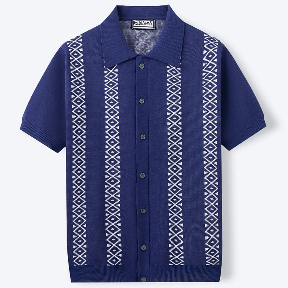 Mens Cool Silk Casual Knit Polo Shirt Summer Fashion Daily Outdoor Soft Comfortable Short-Sleeve T-Shirt Men'S Clothing 2025 New - Image 25