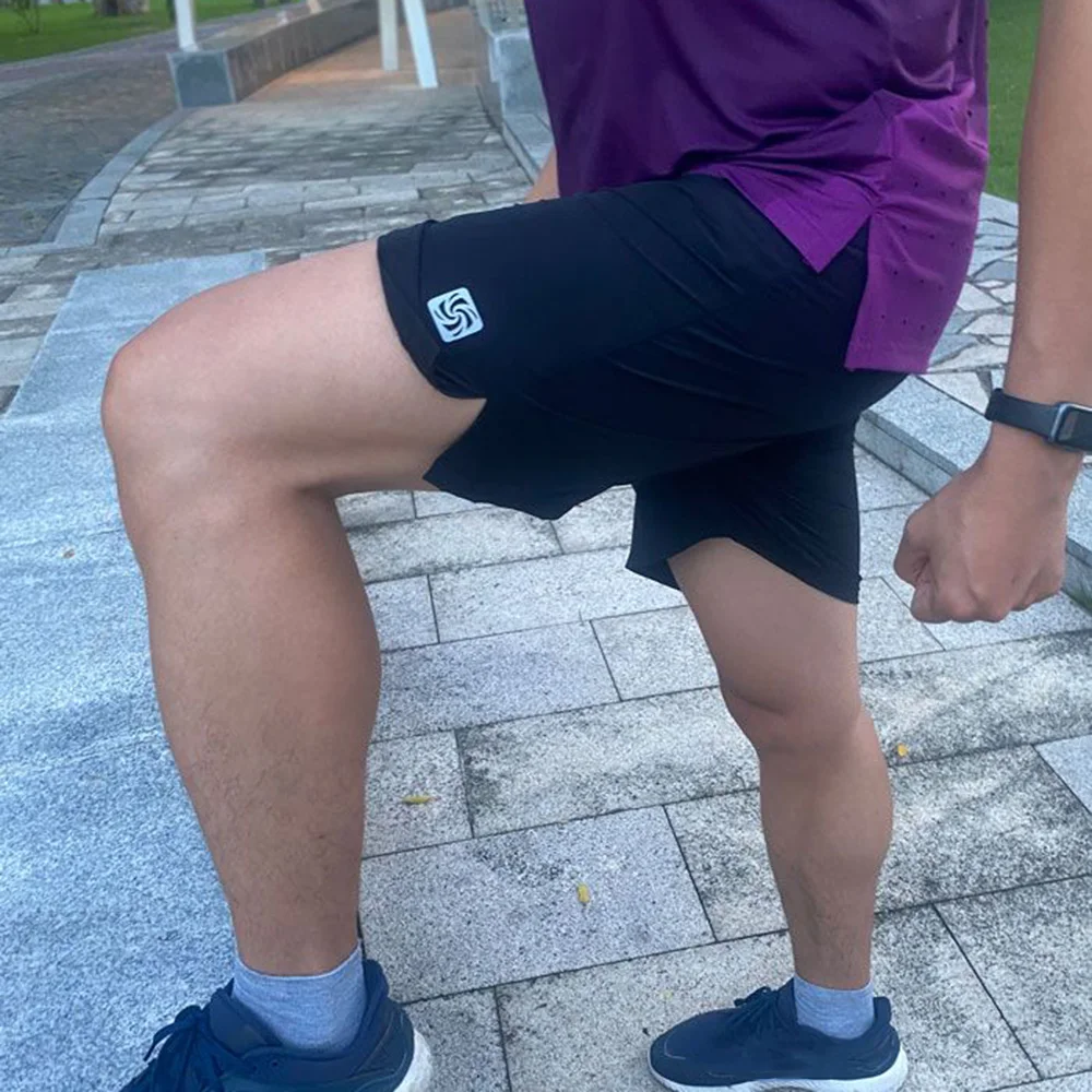 Mens Function Waist Multi Net Pocket Thin Train Shorts Summer Sport Running Quick Dry Breath Shorts(Water Bottle Not Included) - Image 4