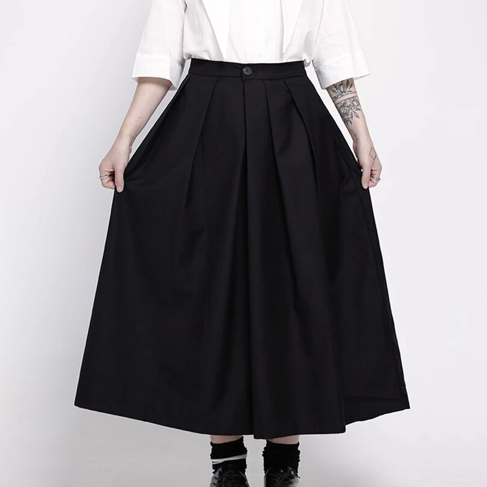 Y2k Dark Gothic Japanese Outdoor Skirt Pants Genderless Streetwear Fashion Campus Stage Youth Outdoor Wide-Leg Pants Unisex 2026 - Image 3
