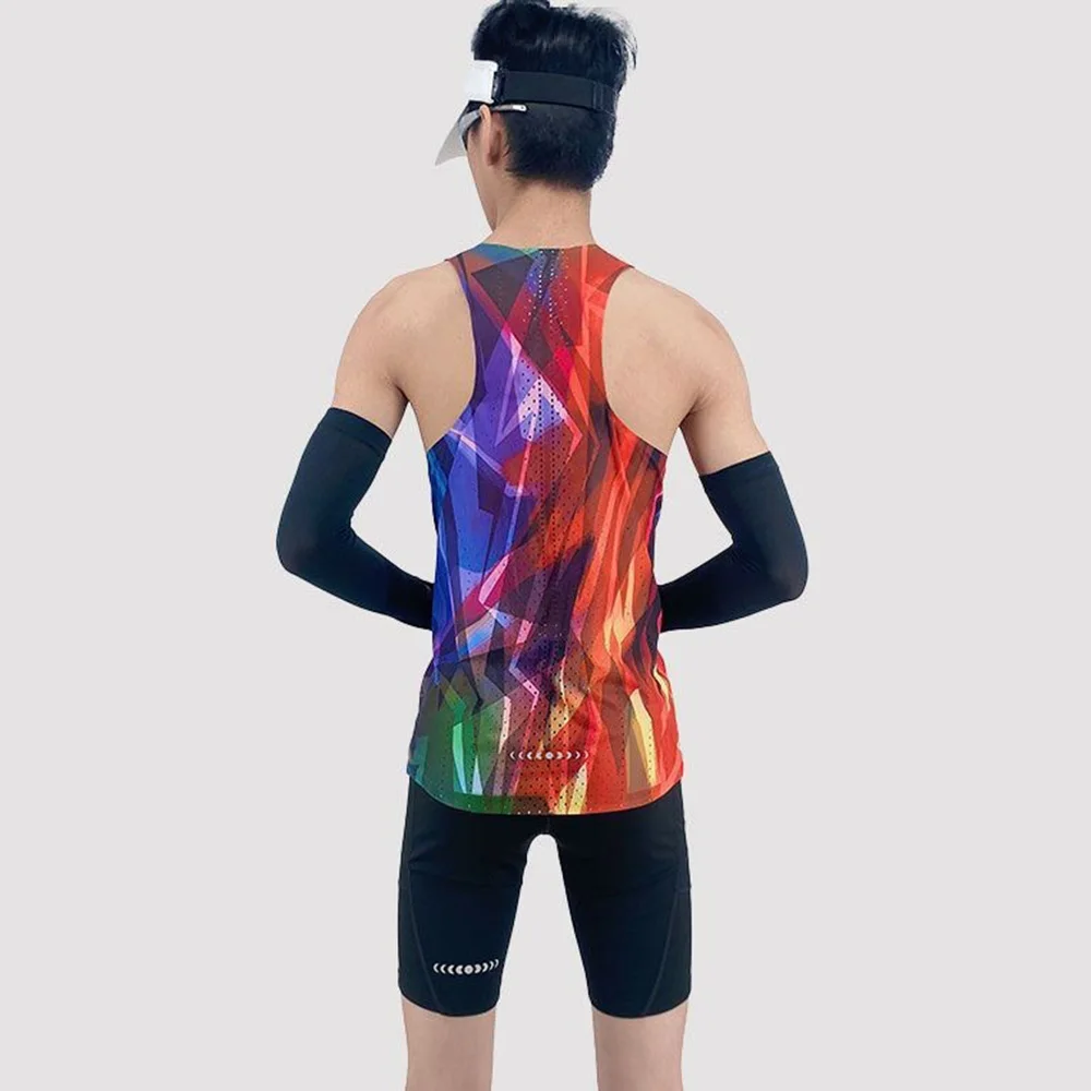 Summer New Men's Sports Sleeveless Vest Casual Fashion Trend Slim Quick-Drying Breathable Gym Marathon Track And Field Men Tops - Image 2
