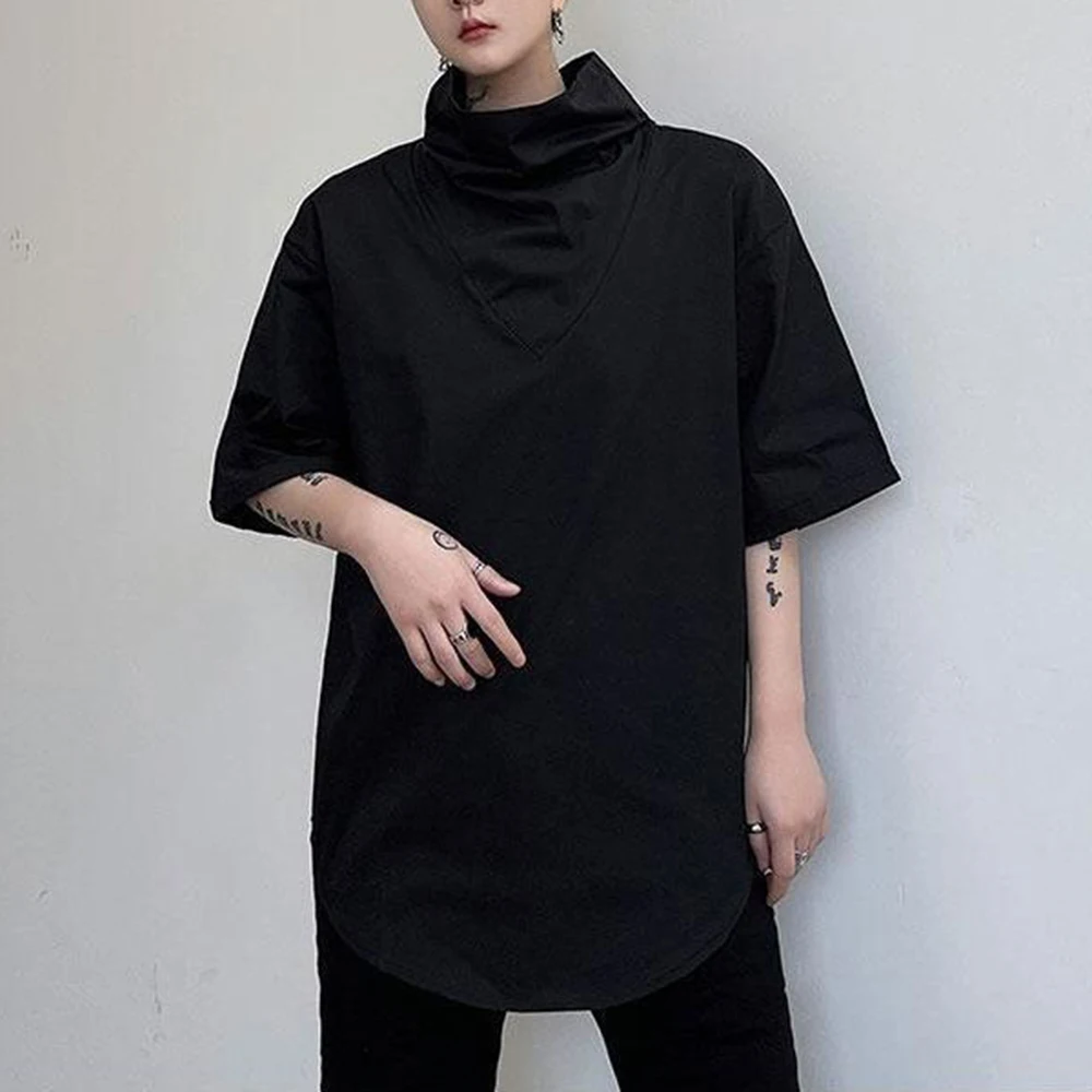 XS-5XL Summer New Men's Solid Color Short-Sleeve T-Shirt American Retro Fashion Trend High Street Casual Loose Men's Tops - Image 7