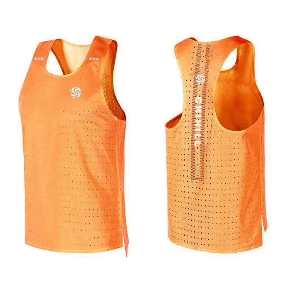 Mens Vest Sports Fitness Mesh Breathable Quick Dry Lightweight Sleeveless Running Vest Trendy Gym Training Tank Top 2024 Summer - Image 2