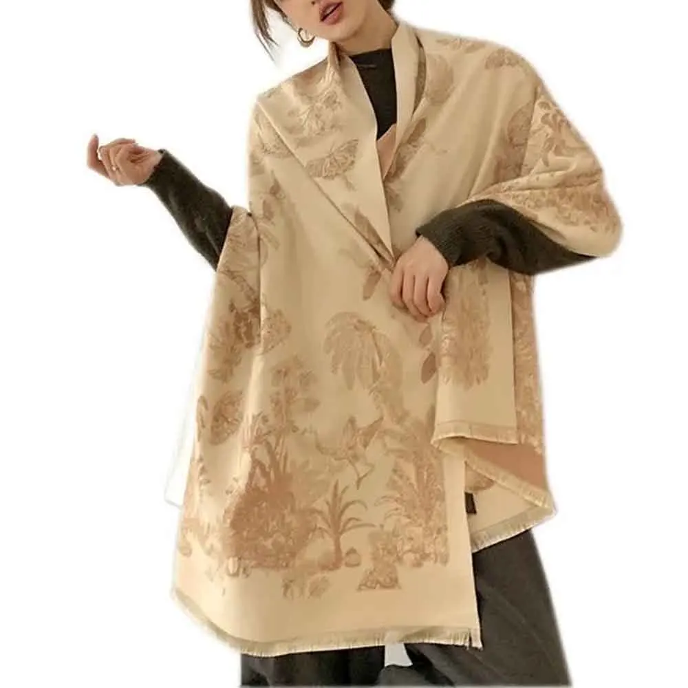 2026 Spring New Color Block Scarf Shawl Unisex Retro Fashion Trendy Casual Flowers Youth Campus Outdoor Niche Genderless - Image 6