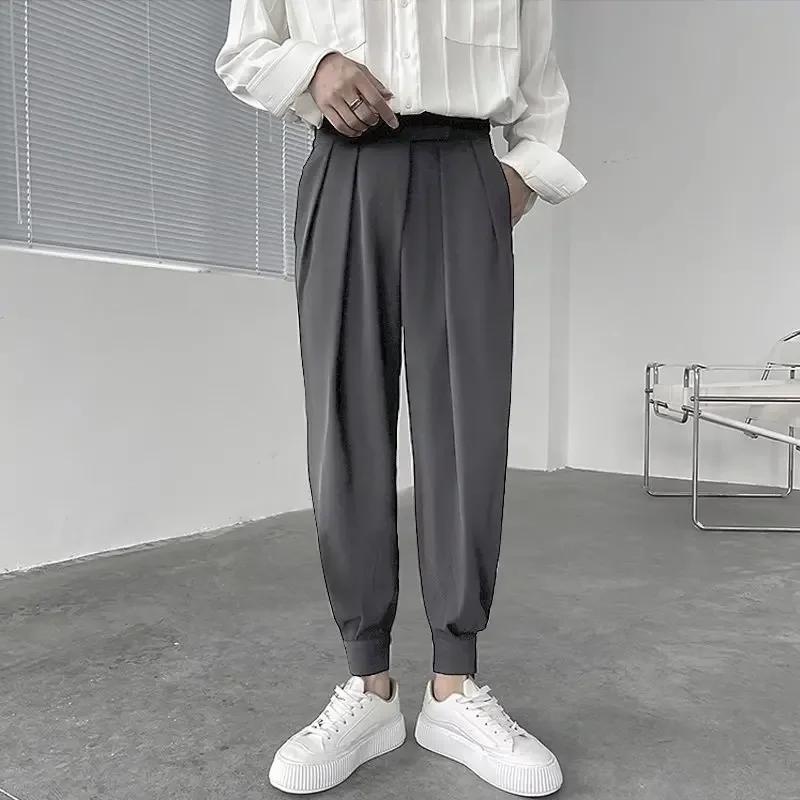 2024 New Spring and Autumn Fashion Loose Mens Pants Jogging Sports Casual Harem Pants Harajuku Suit Pants y2k Streetwear Men - Image 8
