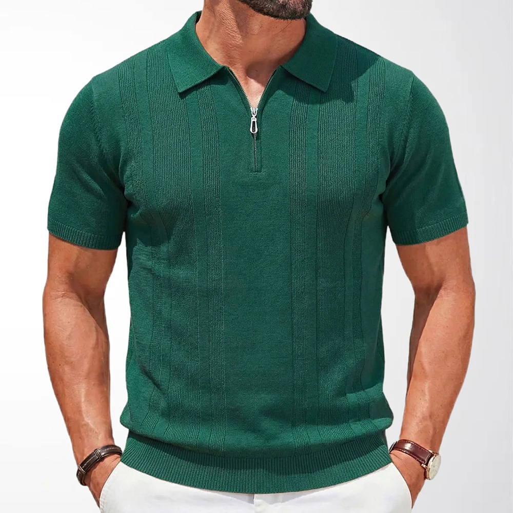 2026 Summer New Men's Solid Color Short-Sleeve T-Shirt American Retro Fashion Trendy Street Loose Casual Breathable Men's Top - Image 3