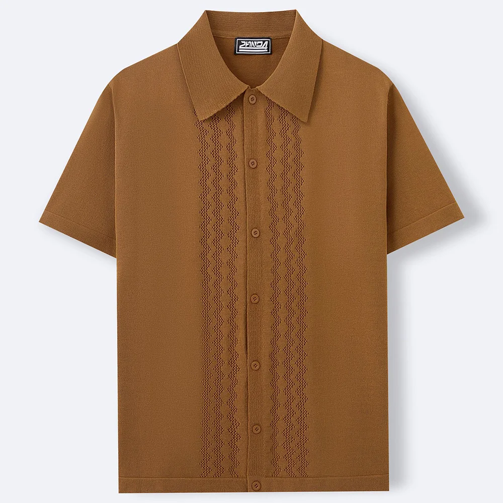 Mens Cool Silk Casual Knit Polo Shirt Summer Fashion Daily Outdoor Soft Comfortable Short-Sleeve T-Shirt Men'S Clothing 2025 New - Image 17