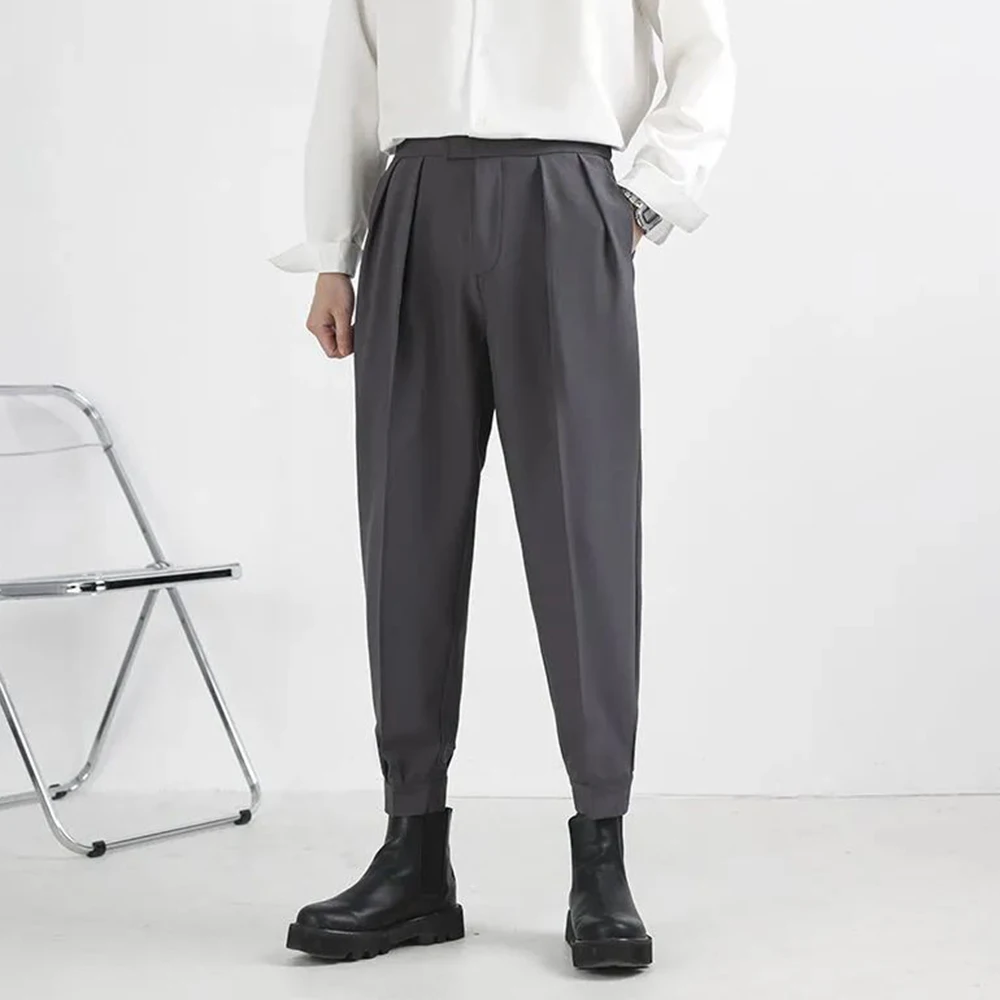 2024 New Spring and Autumn Fashion Loose Mens Pants Jogging Sports Casual Harem Pants Harajuku Suit Pants y2k Streetwear Men - Image 3