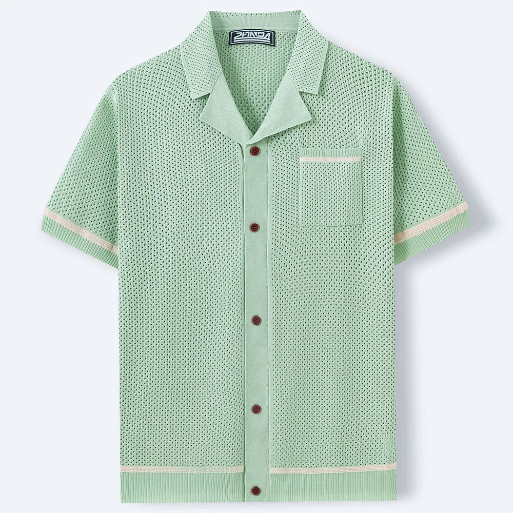 Mens Cool Silk Casual Knit Polo Shirt Summer Fashion Daily Outdoor Soft Comfortable Short-Sleeve T-Shirt Men'S Clothing 2025 New - Image 19