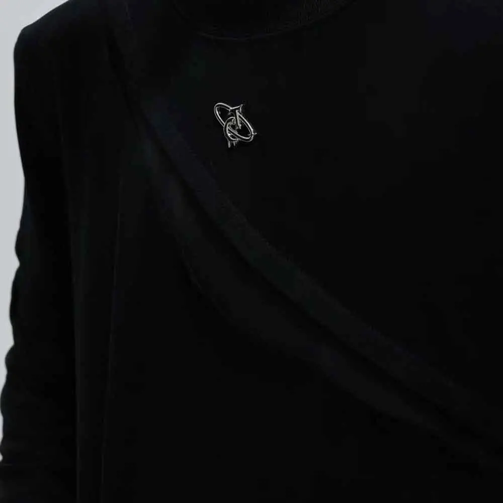 2025 Winter New Men's Solid Color Long-Sleeve T-Shirt American Retro Fashion Trend High Street Casual Fit Niche Men's Top - Image 5