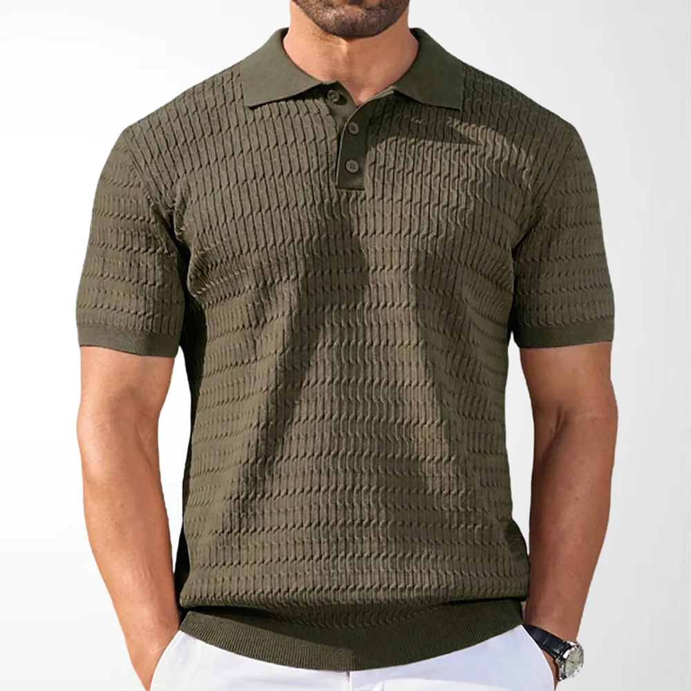 2026 Summer New Men's Solid Color Short-Sleeve T-Shirt American Retro Fashion Trendy Street Casual Breathable Simple Men's Top - Image 2