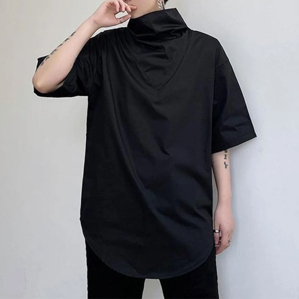 XS-5XL Summer New Men's Solid Color Short-Sleeve T-Shirt American Retro Fashion Trend High Street Casual Loose Men's Tops - Image 5
