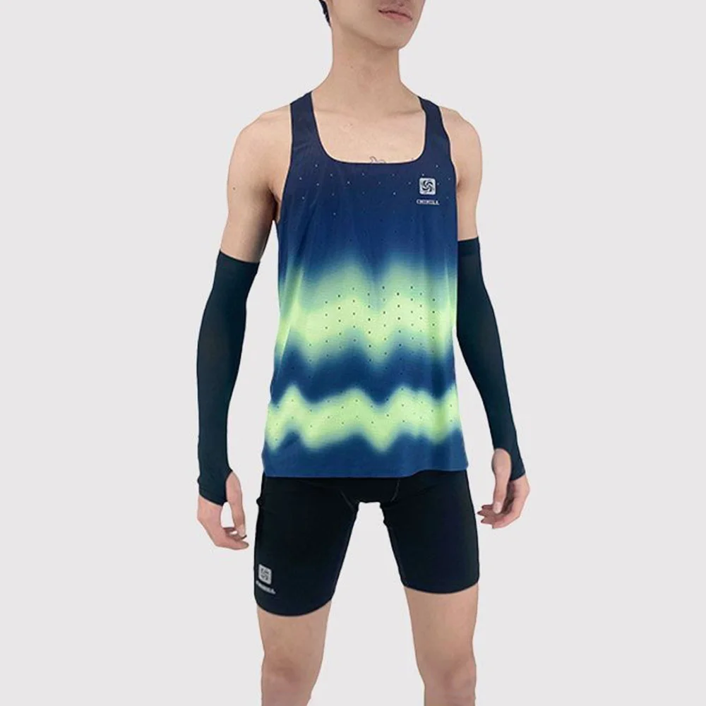 Summer New Men's Sports Sleeveless Vest Casual Fashion Trend Slim Quick-Drying Breathable Gym Marathon Track And Field Men Tops - Image 6
