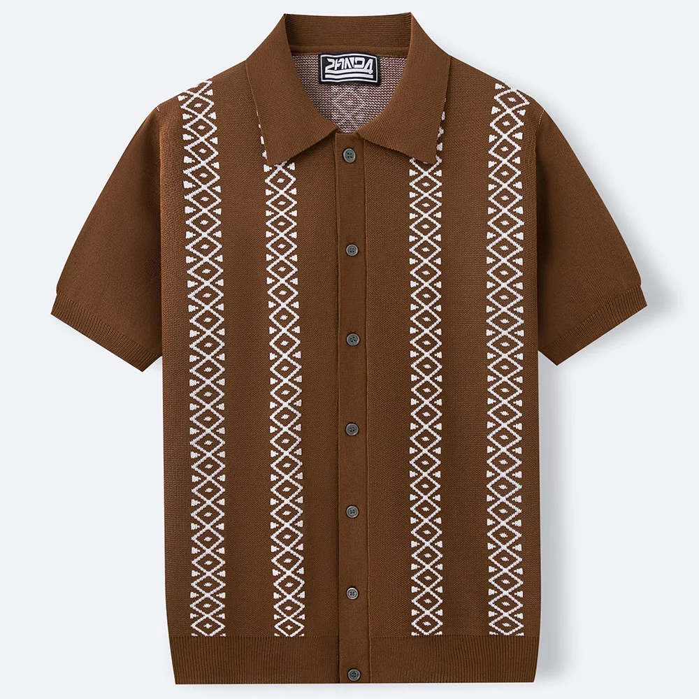 Mens Cool Silk Casual Knit Polo Shirt Summer Fashion Daily Outdoor Soft Comfortable Short-Sleeve T-Shirt Men'S Clothing 2025 New - Image 26