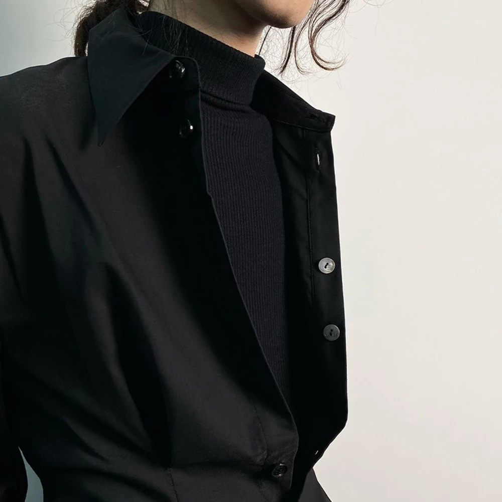 Mens Y2k Dark Gothic Style Long Windbreaker Autumn Fashion Streetwear Personality All-Match Long-Sleeve Tops Men'S Clothing 2024 - Image 5