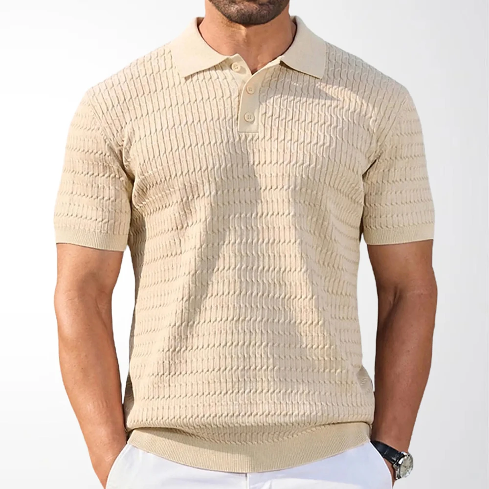 2026 Summer New Men's Solid Color Short-Sleeve T-Shirt American Retro Fashion Trendy Street Casual Breathable Simple Men's Top - Image 3