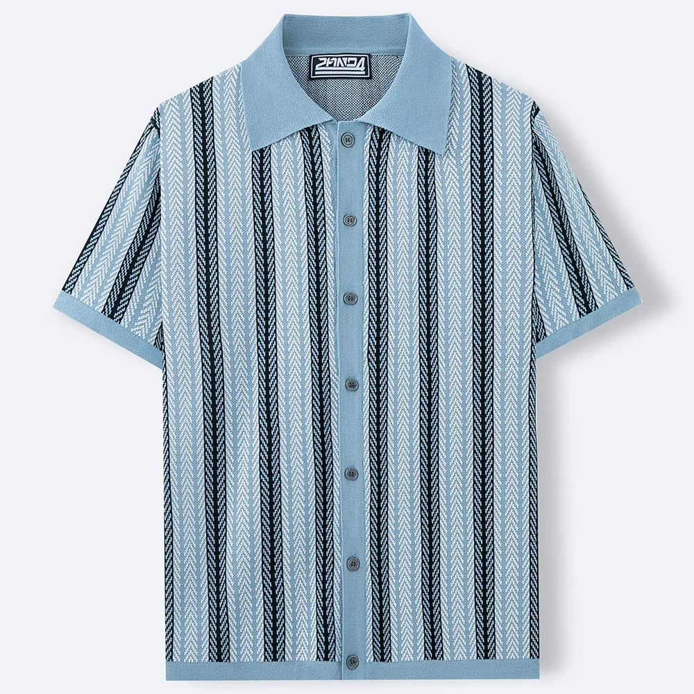 Mens Cool Silk Casual Knit Polo Shirt Summer Fashion Daily Outdoor Soft Comfortable Short-Sleeve T-Shirt Men'S Clothing 2025 New - Image 28