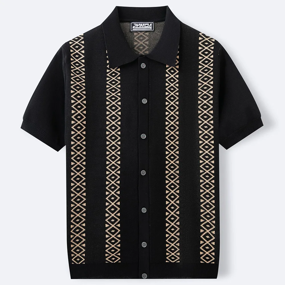 Mens Cool Silk Casual Knit Polo Shirt Summer Fashion Daily Outdoor Soft Comfortable Short-Sleeve T-Shirt Men'S Clothing 2025 New - Image 24