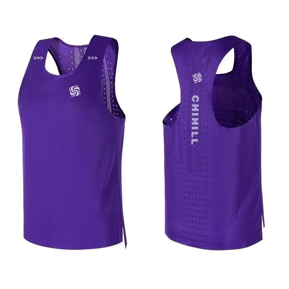 Mens Vest Sports Fitness Mesh Breathable Quick Dry Lightweight Sleeveless Running Vest Trendy Gym Training Tank Top 2024 Summer - Image 7