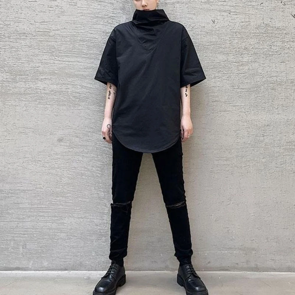 XS-5XL Summer New Men's Solid Color Short-Sleeve T-Shirt American Retro Fashion Trend High Street Casual Loose Men's Tops - Image 6