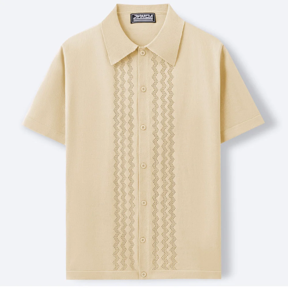 Mens Cool Silk Casual Knit Polo Shirt Summer Fashion Daily Outdoor Soft Comfortable Short-Sleeve T-Shirt Men'S Clothing 2025 New - Image 15