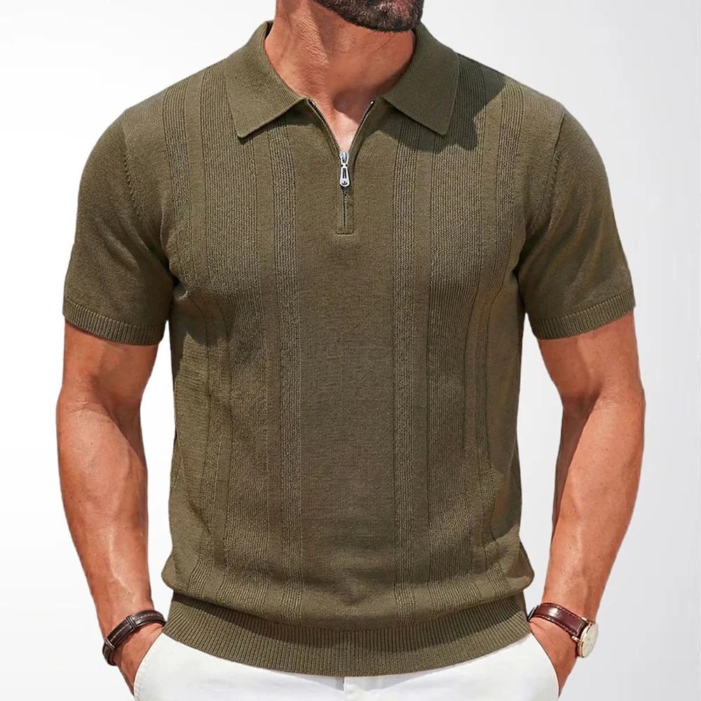 2026 Summer New Men's Solid Color Short-Sleeve T-Shirt American Retro Fashion Trendy Street Loose Casual Breathable Men's Top - Image 2