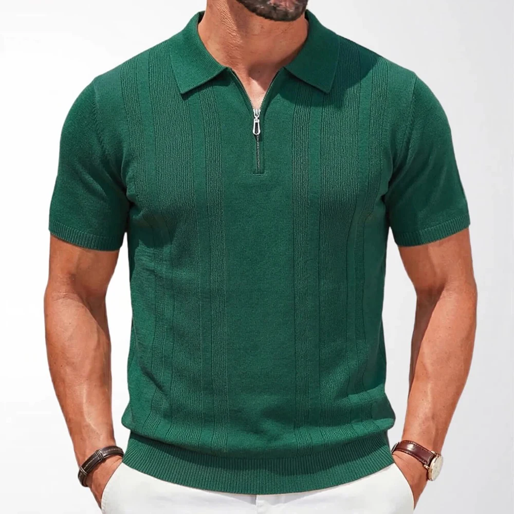 2026 Summer New Men's Solid Color Short-Sleeve T-Shirt American Retro Fashion Trendy Street Loose Casual Breathable Men's Top - Image 4