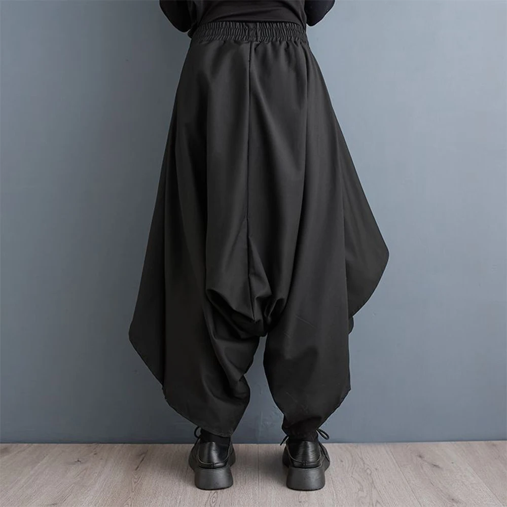XS-5XL Y2k Irregular Layered Low Crotch Skirt Pant Genderless Streetwear Fashion Stage Performance Ballroom Wide-Leg Pant Unisex - Image 3