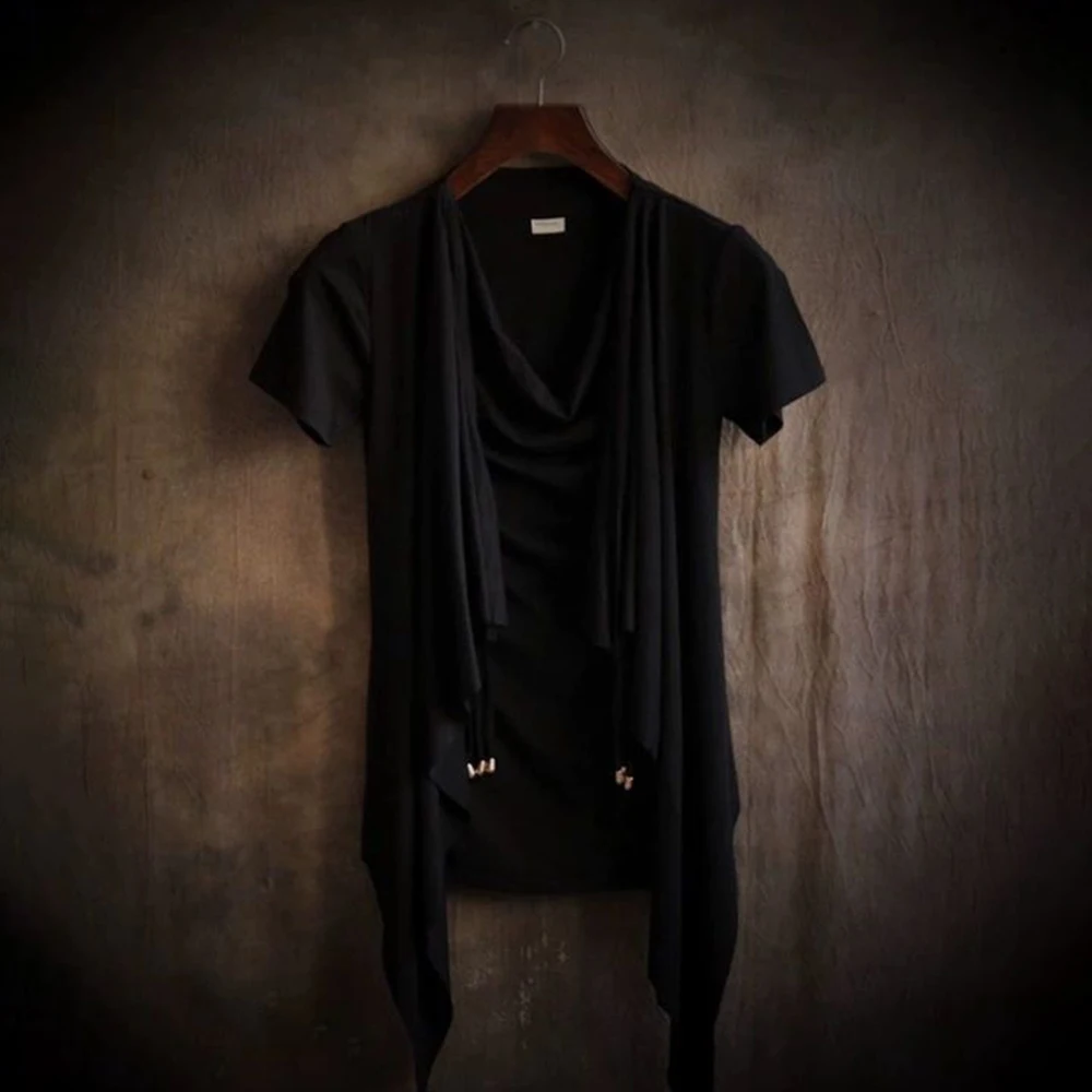 XS-5XL Spring New Men's Solid Color Short-Sleeve T-Shirt American Retro Fashion Trend High Street Loose Casual Simple Men's Top - Image 4