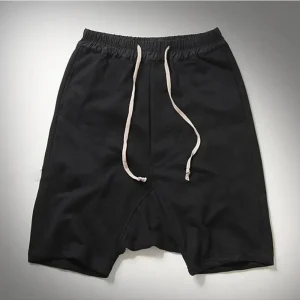 XS-5XL Summer New Men's Solid Color Wide-Leg Shorts American Retro Fashion Trend Street Casual Breathable Niche Men's Bottoms