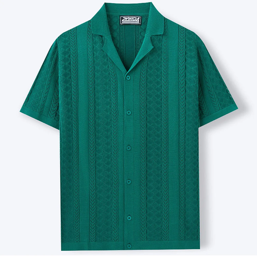 Mens Cool Silk Casual Knit Polo Shirt Summer Fashion Daily Outdoor Soft Comfortable Short-Sleeve T-Shirt Men'S Clothing 2025 New - Image 31