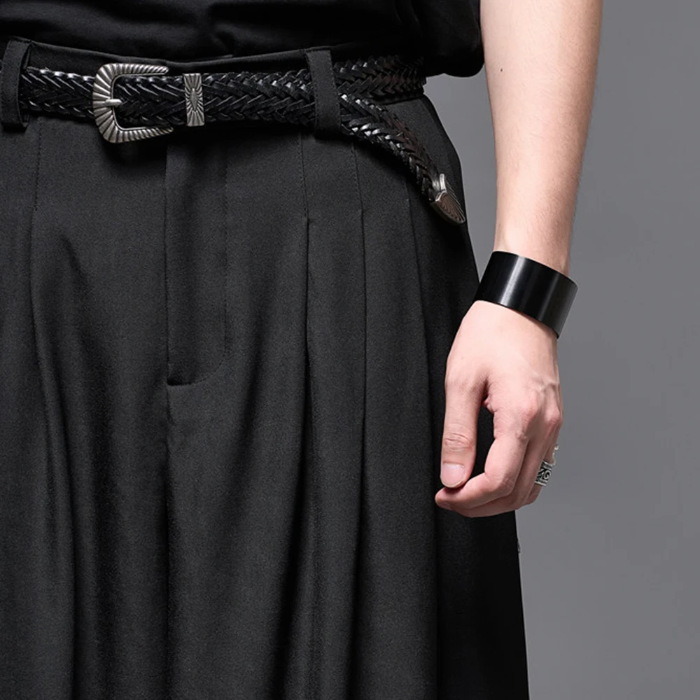 Mens Japanese Plain Dark Casual Skirt Pants Spring Streetwear Fashion Youth Outdoor Niche Wide-Leg Pants Men'S Clothing 2026 - Image 6