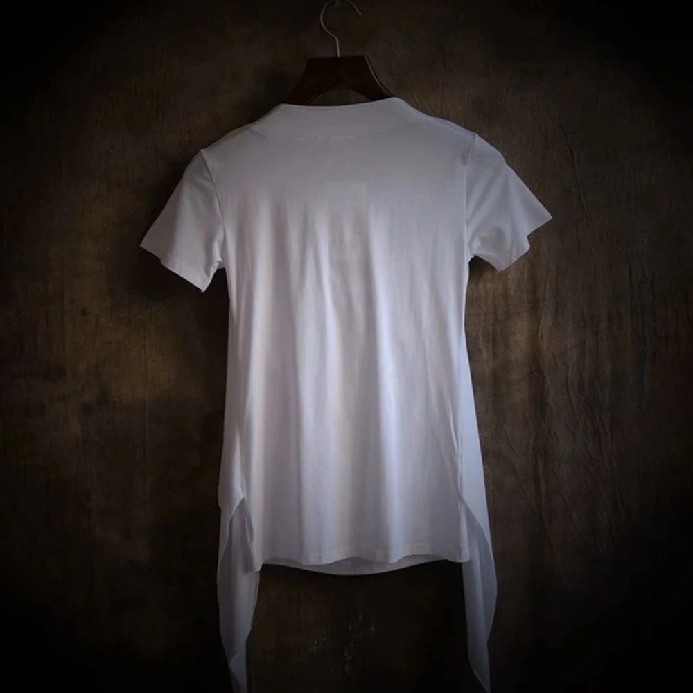 XS-5XL Spring New Men's Solid Color Short-Sleeve T-Shirt American Retro Fashion Trend High Street Loose Casual Simple Men's Top - Image 6