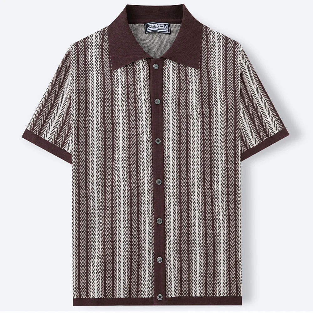 Mens Cool Silk Casual Knit Polo Shirt Summer Fashion Daily Outdoor Soft Comfortable Short-Sleeve T-Shirt Men'S Clothing 2025 New - Image 27